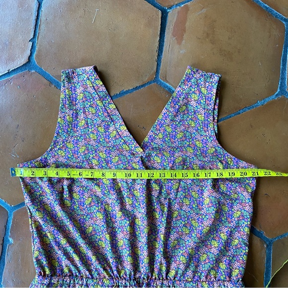 Toad & Co Sunkissed Liv Romper Floral Drawstring Sleeveless Travel Casual XL - Picture 12 of 13